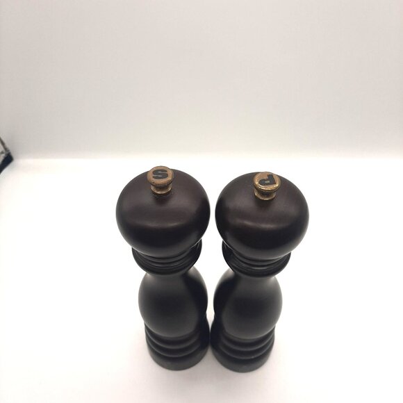 Peugeot Classic Salt and Pepper Mill Set 9" u'Select Chocolate Dark Brown Wood - Picture 3 of 5